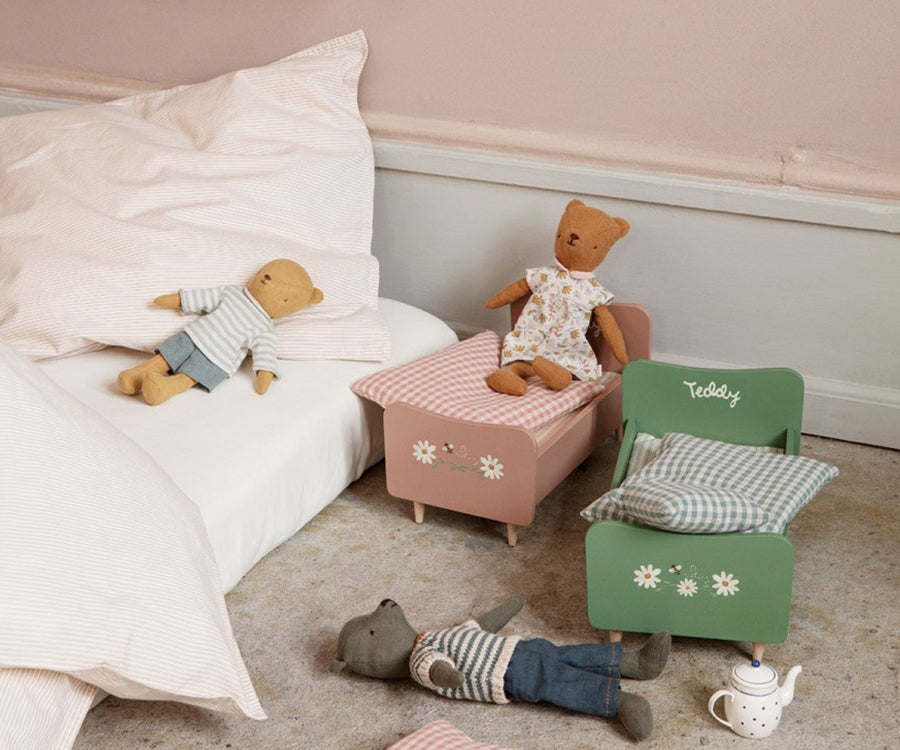 Maileg – Blommig rosa klänning till teddy mamma, kläder för björn