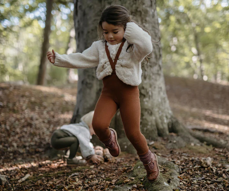 Silly Silas – Footless tights, Cinnamon