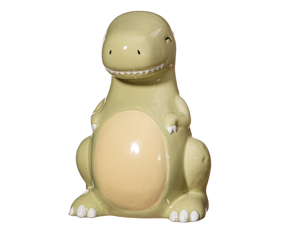 Sparbössa dinosaurie T-Rex grön, ”spargris”