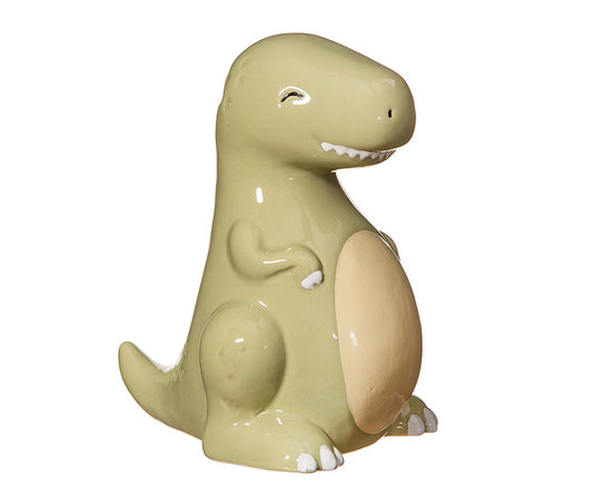 Sparbössa dinosaurie T-Rex grön, ”spargris”