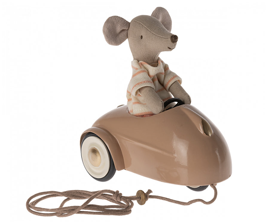 Maileg – Bil för mus i metall, färg brun / dark powder till möss