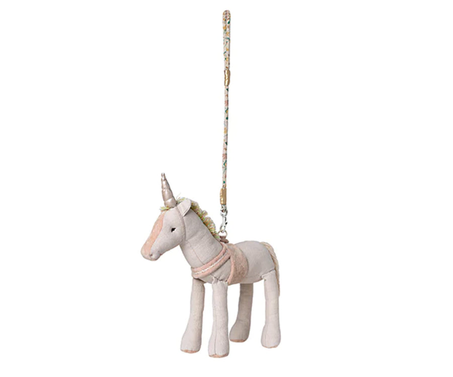 Maileg - Unicorn stuffed animal, unicorn with leash