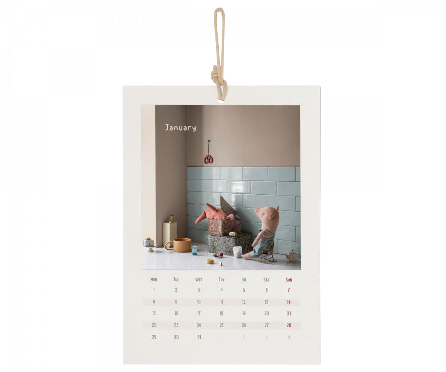 Maileg - Overview annual calendar, almanac for 2024