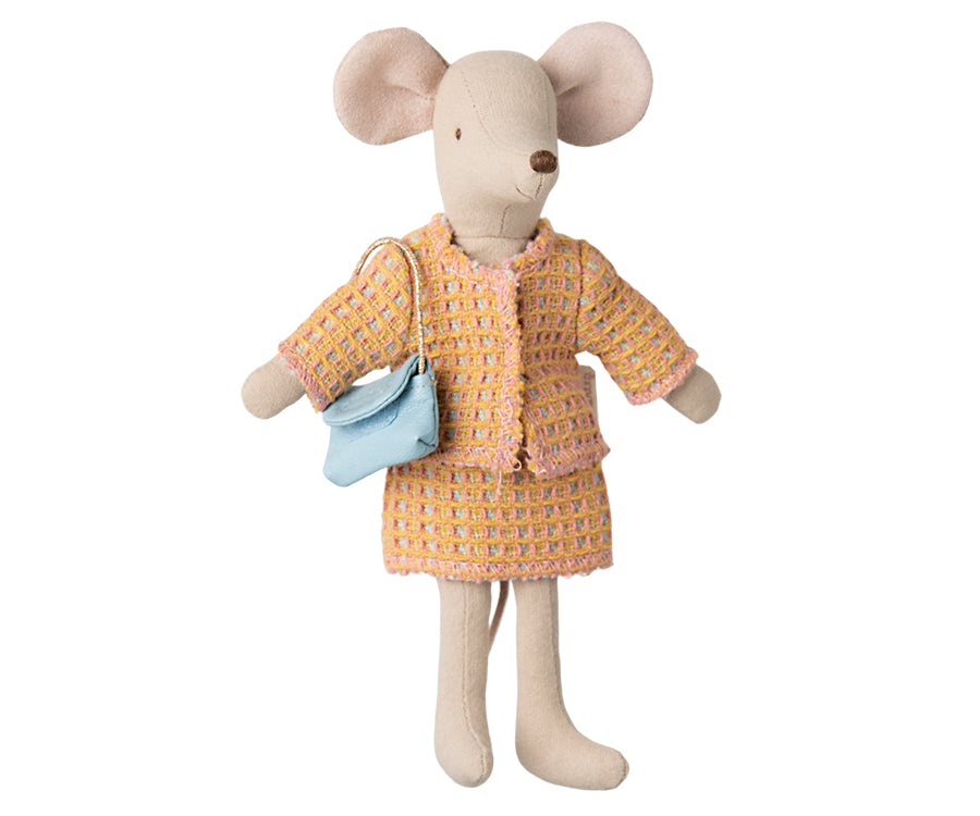 Maileg – Kläder till mamma mus, dress med jacka och kjol samt handväska