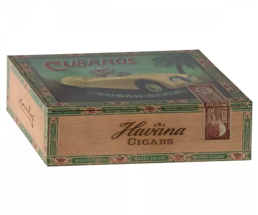 Maileg – Grandma and Grandpa mouse in cigar box, mice in cigar box