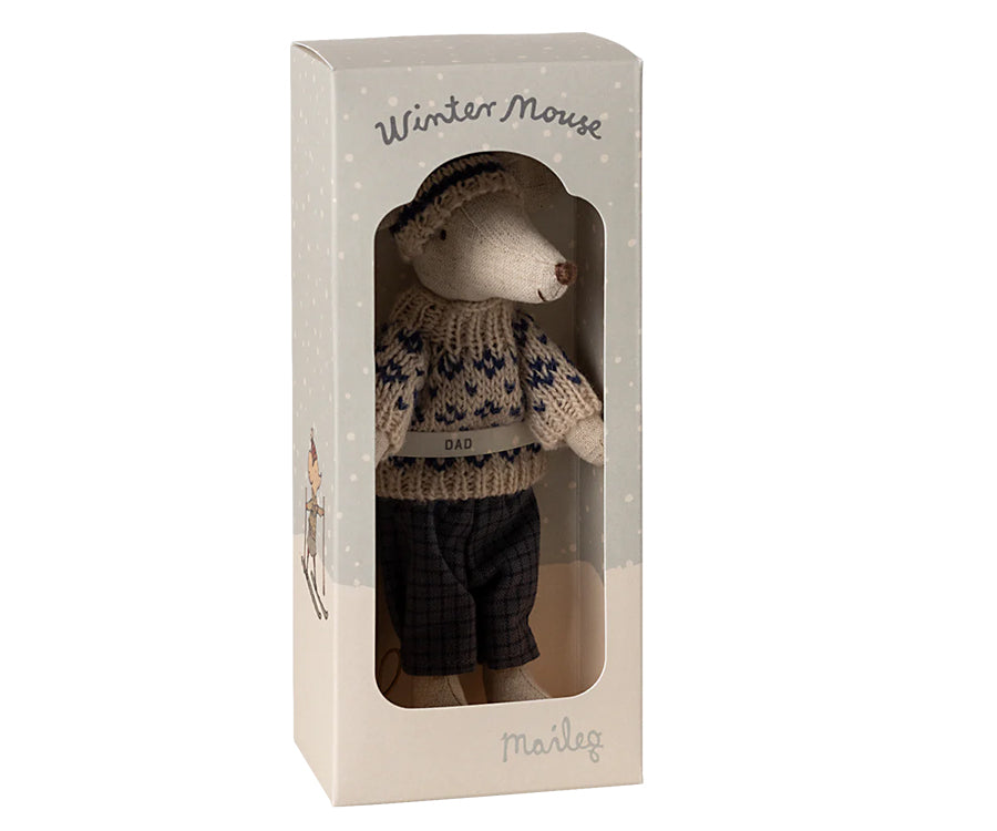 Maileg – Mother mouse with sweater, skirt and bag