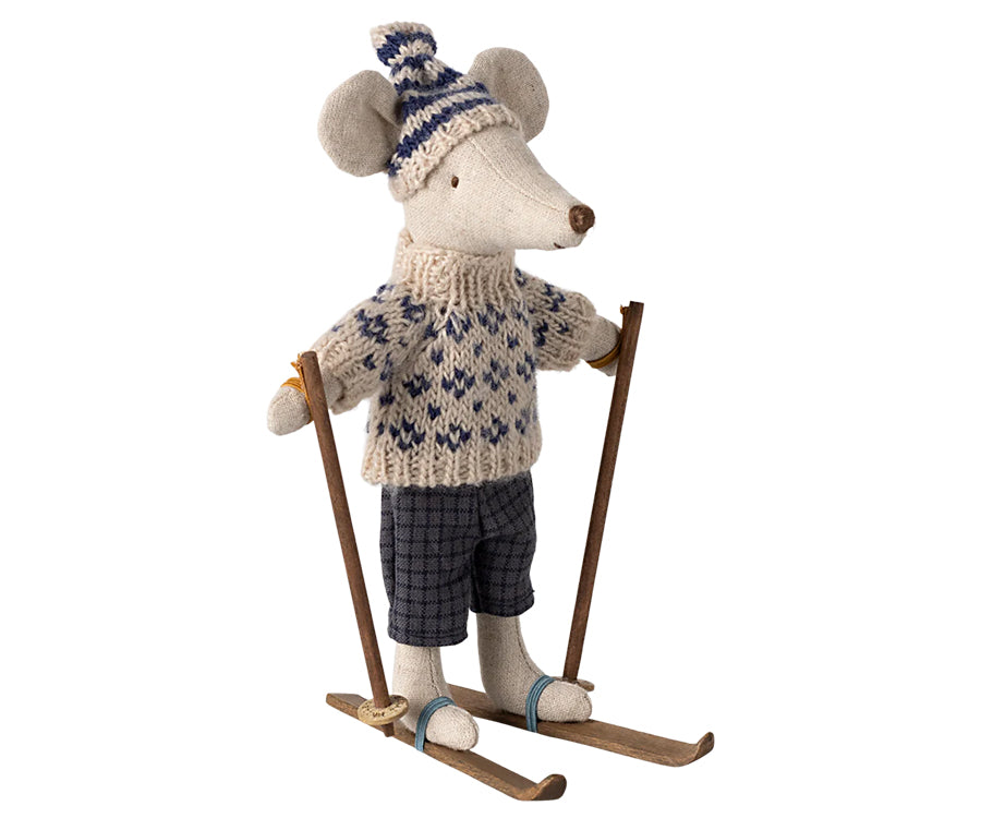 Maileg – Mother mouse with sweater, skirt and bag