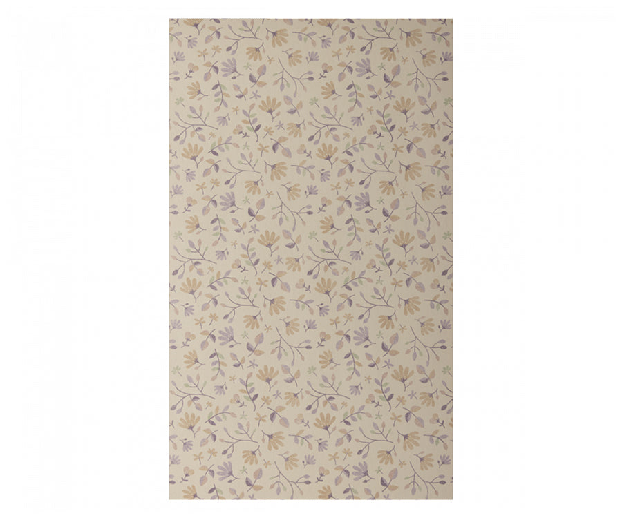 Maileg – Presentpapper med motiv ljung, papper "Merle heather" till presenter, 10 meter