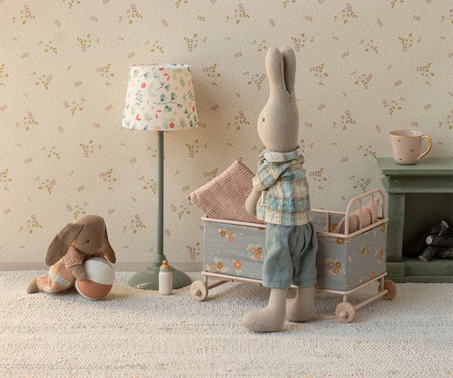 Maileg – Crib in metal miniature, micro blue