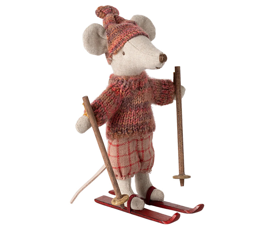 Maileg – Mother mouse with sweater, skirt and bag