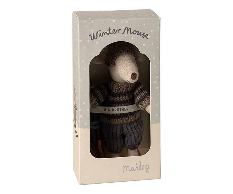 Maileg – Mother mouse with sweater, skirt and bag
