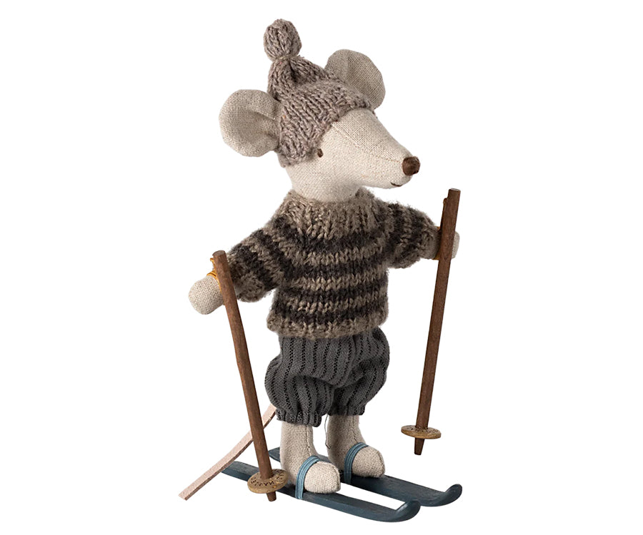 Maileg – Mother mouse with sweater, skirt and bag