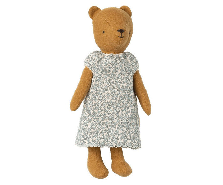 Maileg – Blommigt nattlinne till teddy mamma, kläder för björn nalle