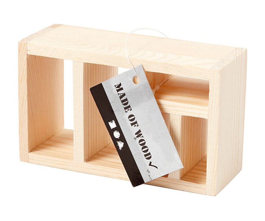 Miniatyr – Hylla i trä, skåp för dockhus