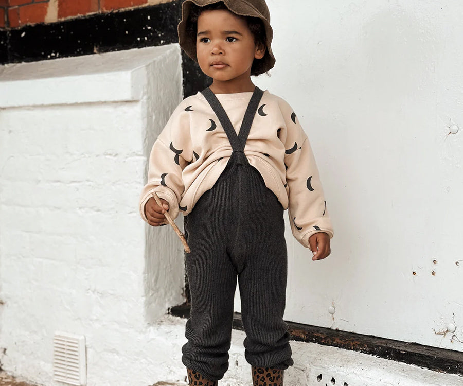 Silly Silas – Roomy Footless tights, Dark Grey Blend