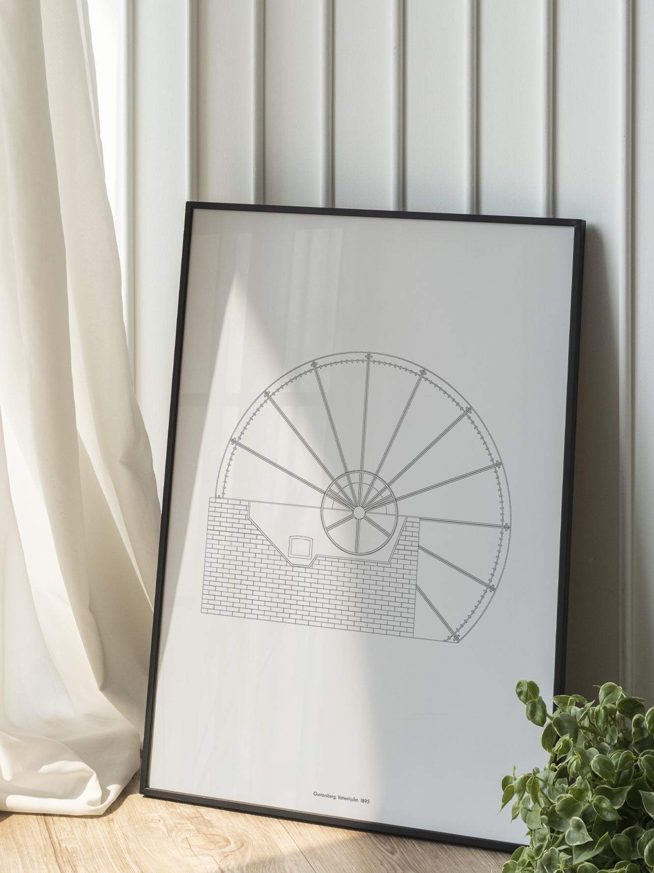 Gustavsberg The water wheel - poster 50x70