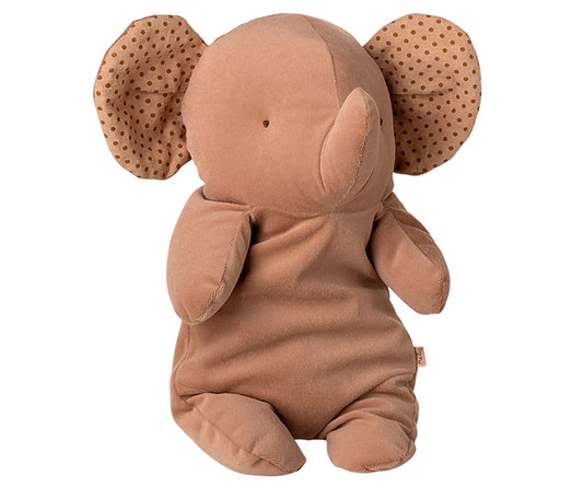 Maileg – Elefant gosedjur rosa med prickiga öron, Safari Friends, medium rose