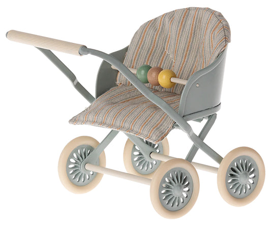Maileg – Pushchair for baby mouse, pushchair in mint