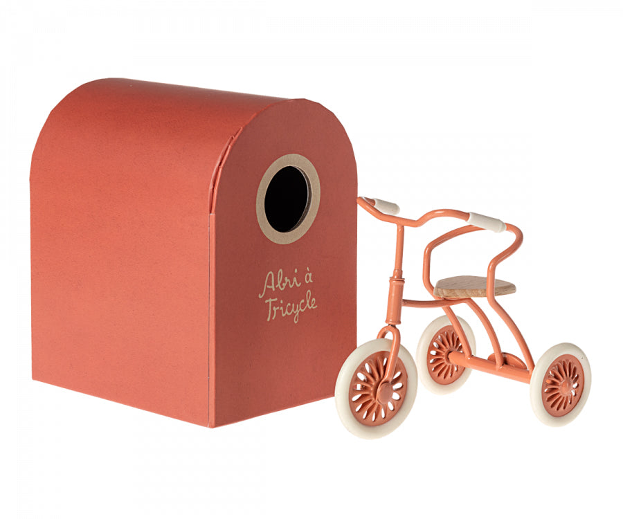 Maileg – Trehjuling för möss, Abri à trehjuling, rosa / korall
