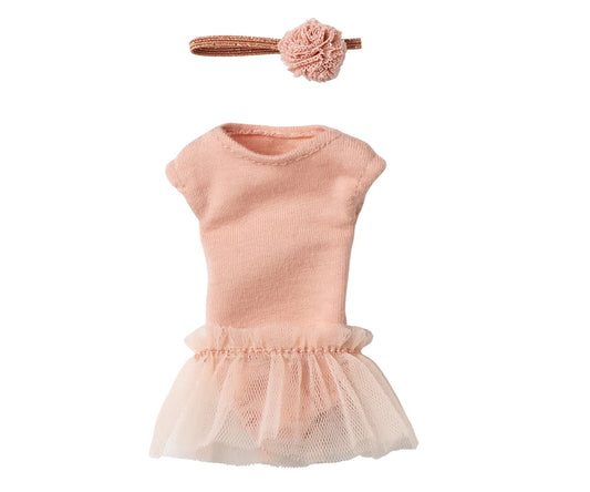 Maileg – Ballerina kläder i storlek 1 till kanin, ballerinaklänning rosa i tyll, hårband och klänning, FÖRBESTÄLLNING