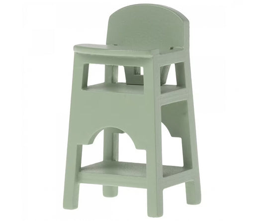 Maileg – Barnstol för möss, mintgrön stol för bebismus eller kanin my