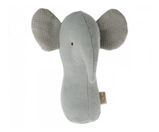 Maileg – Lullaby friends, greppvänlig blå elefant, skallra i blått