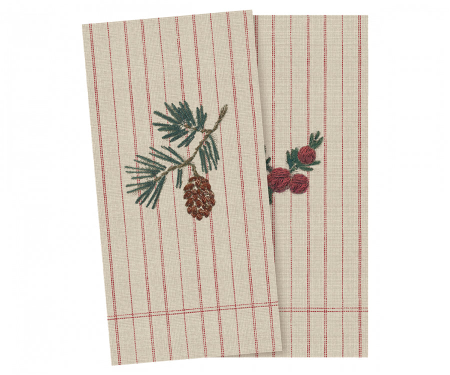 Maileg – Julservetter liten, Brindille de noël, pappersservetter 16 st