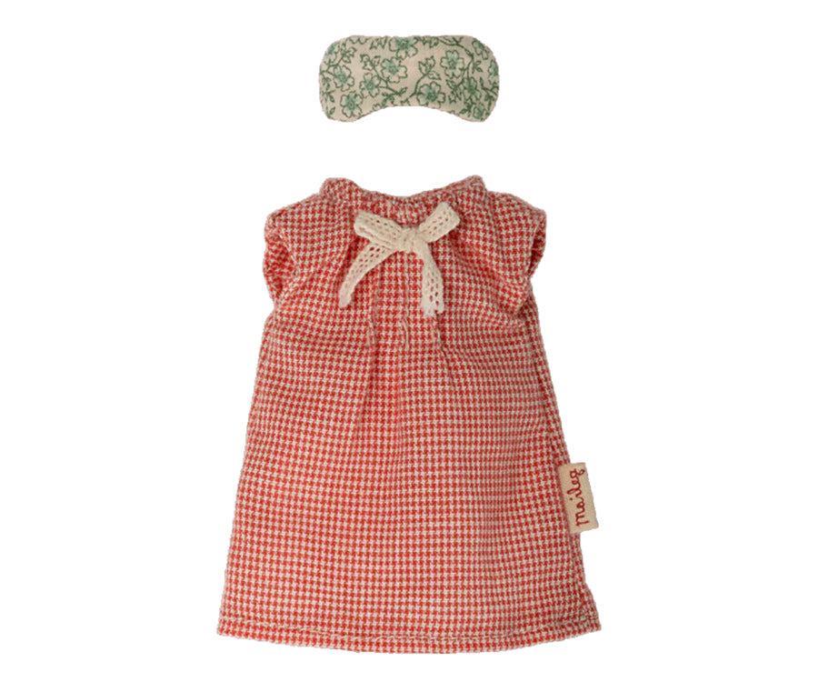 Maileg – Nightgown with eye mask for mother mouse