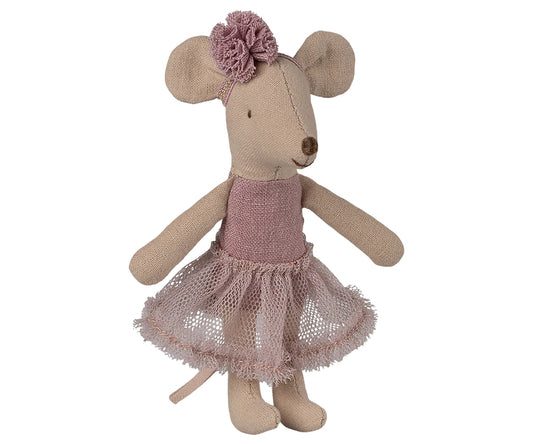 Maileg – Lillasyster Heather ballerina, syster mus i lila / ljung
