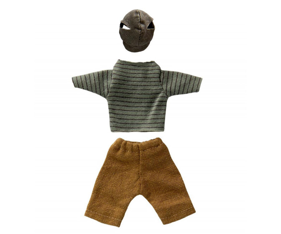 Maileg – Clothes for daddy mouse, shirt with pants and cap