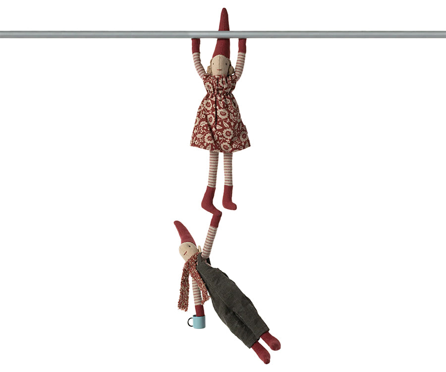 Maileg – Pixy tomte pojke nr 1, storlek 1, tomtenisse i stickad tröja och tomteluva