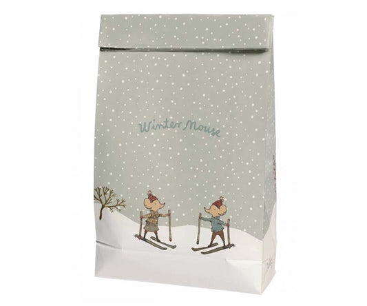 Maileg – Gift bag winter, mice on skis, Christmas