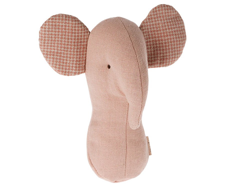 Maileg – Lullaby friends, greppvänlig rosa elefant, skallra i rosa färg