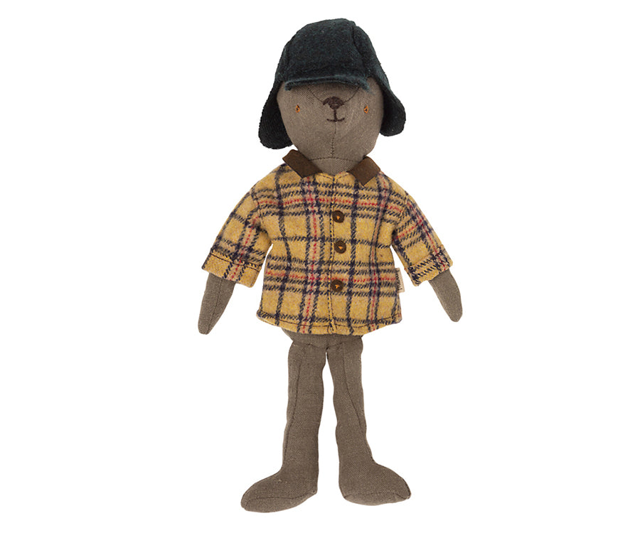 Maileg – Jacka woodsman och mössa till teddy pappa, kläder för björn nalle