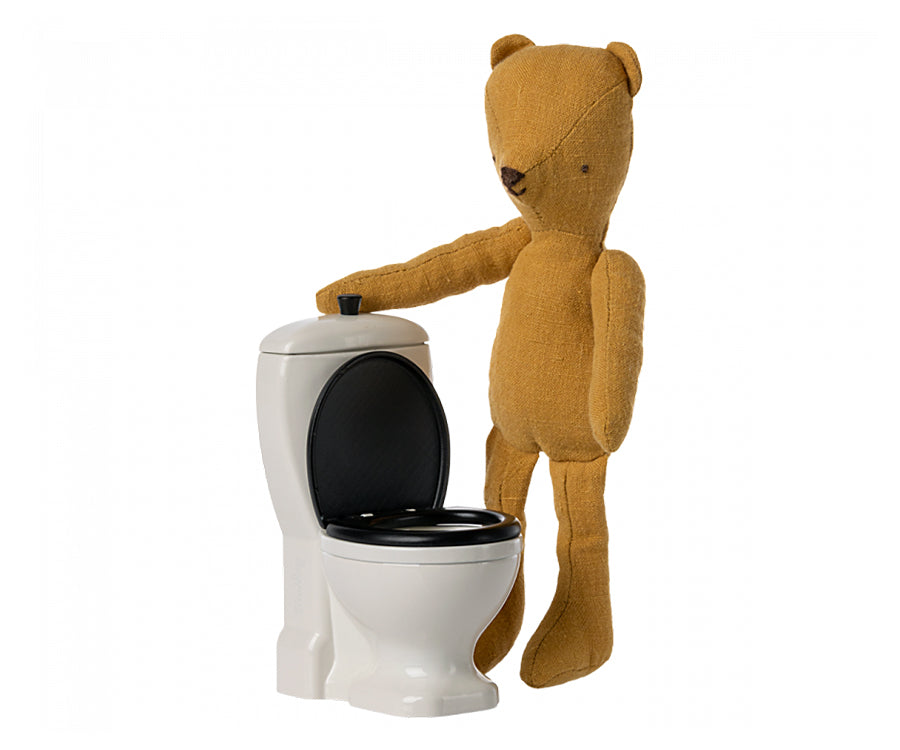 Maileg – Toalett, benvit toalettstol för kanin / teddy