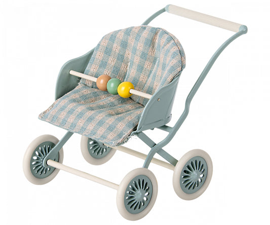 Maileg – Pushchair for baby mouse, pushchair in mint