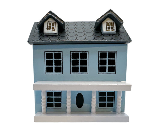Miniatyr – Dockhus blå, leksak för dockor och dockskåp