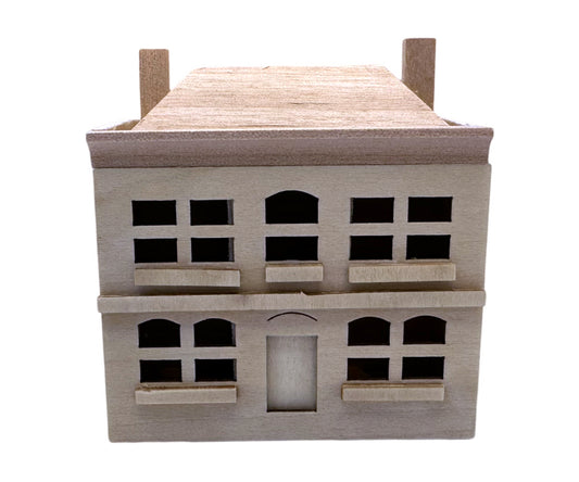 Miniatyr – Dockhus i trä, leksak för dockor och dockskåp