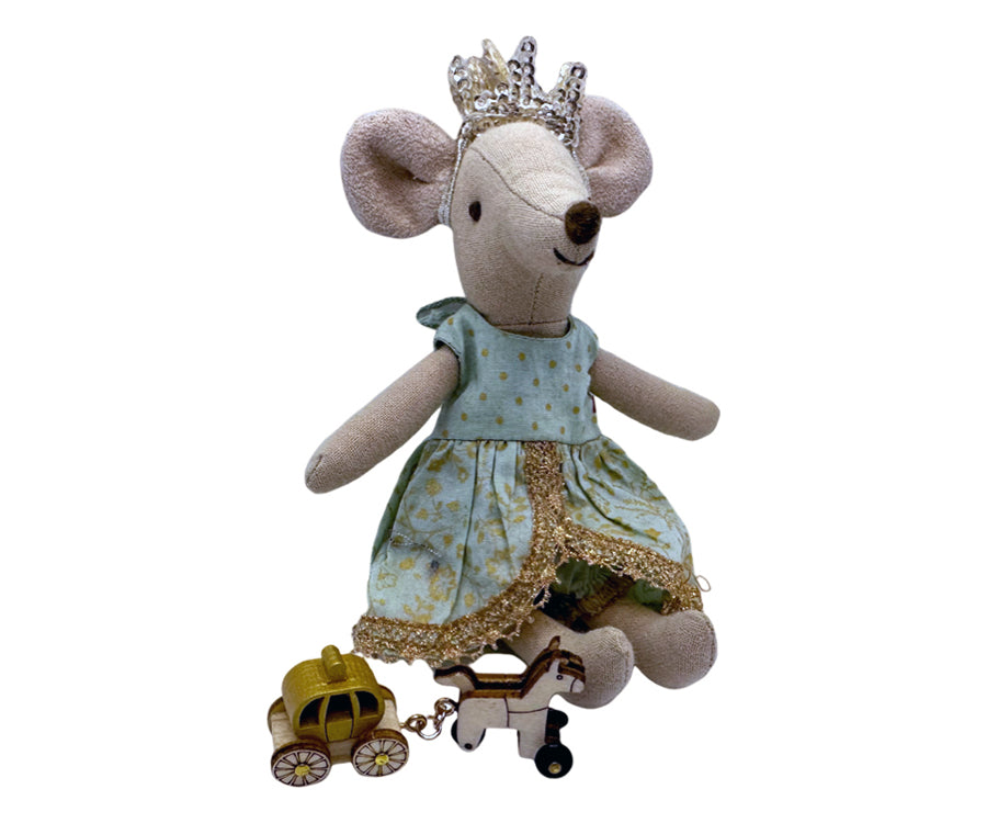 Miniatyr – Häst och vagn, leksak mini för dockor och dockhus
