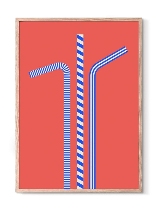 Straws - poster 50x70