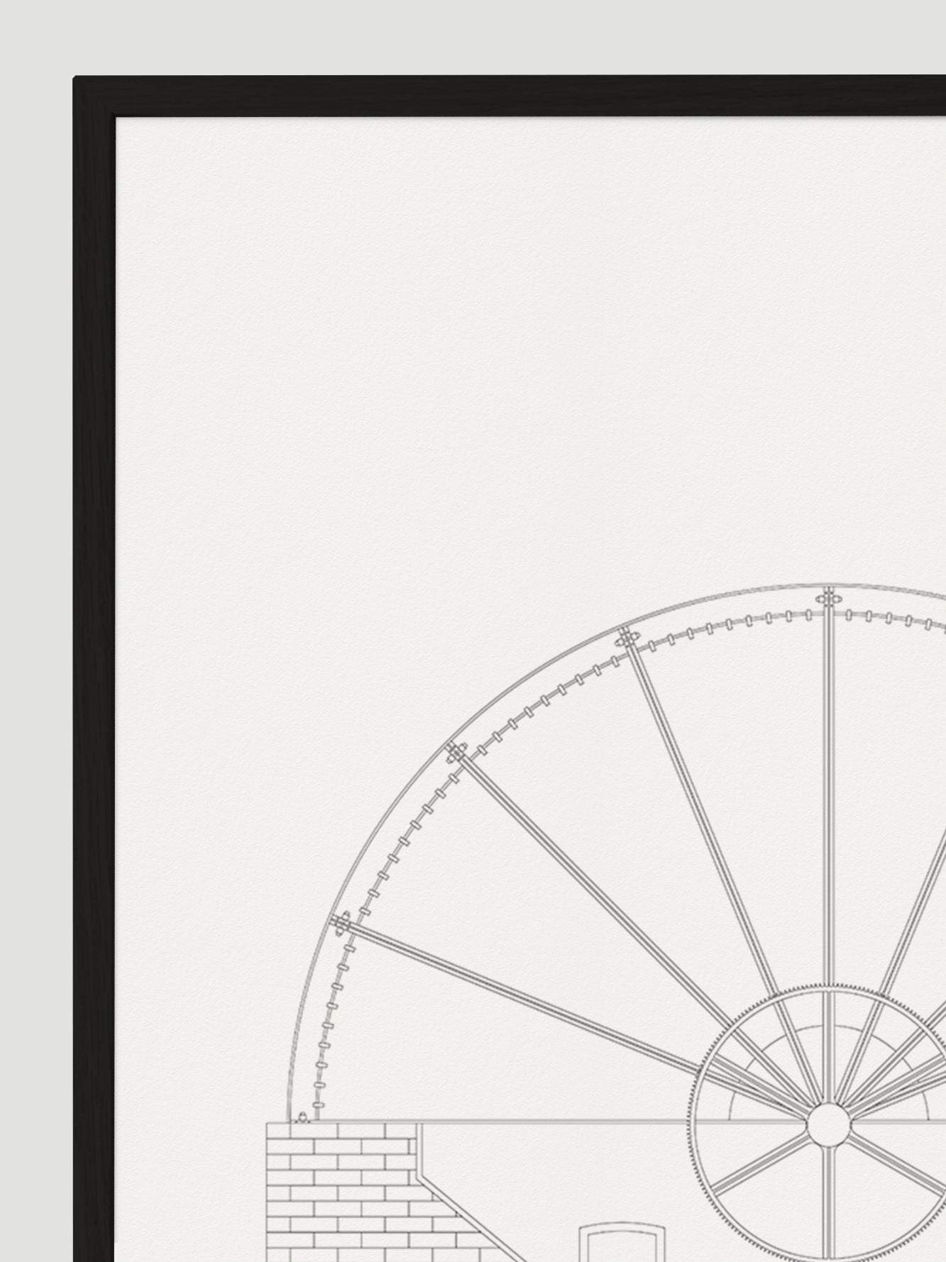 Gustavsberg The water wheel - poster 50x70