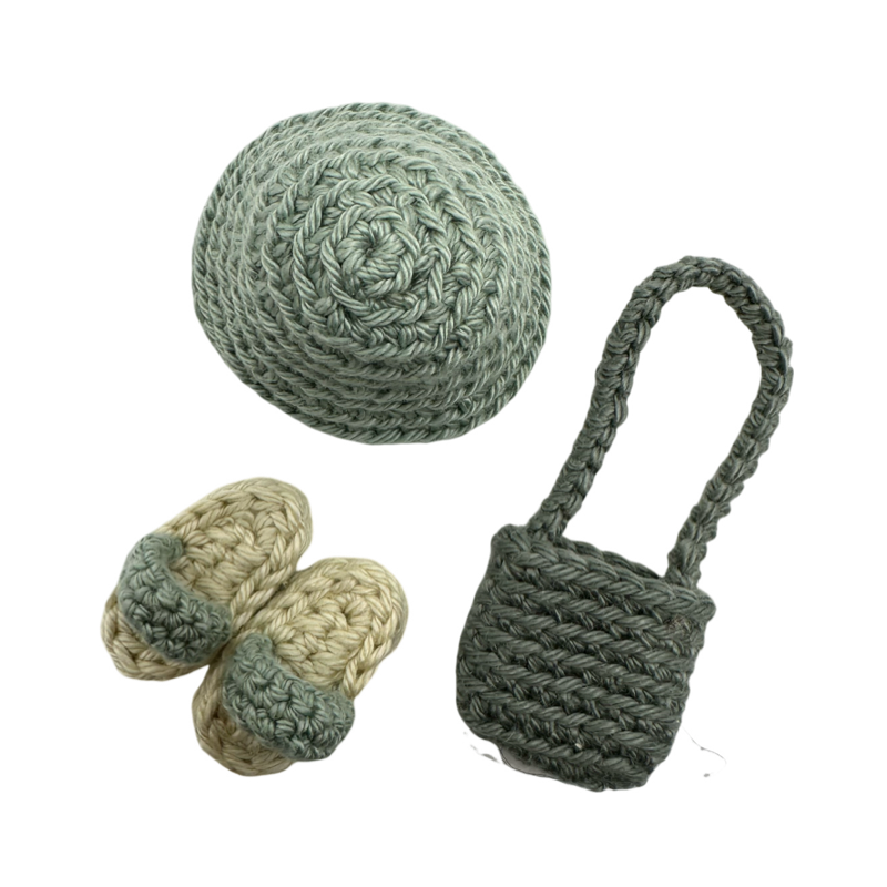 Miniature - Beach set with hat, shoes and shoulder bag