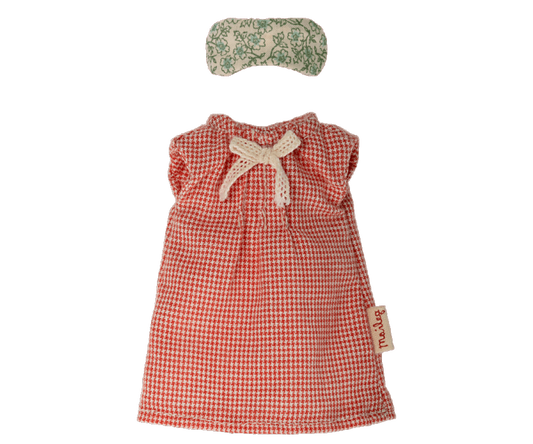 Maileg – Nightgown with eye mask for mother mouse