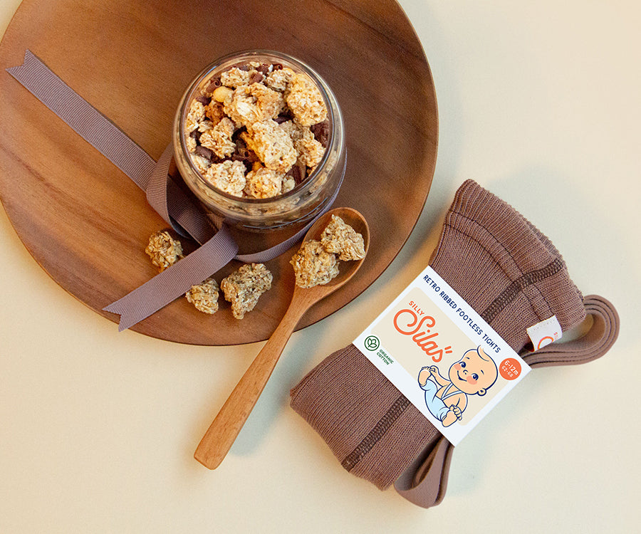 Silly Silas – Footless tights, Granola